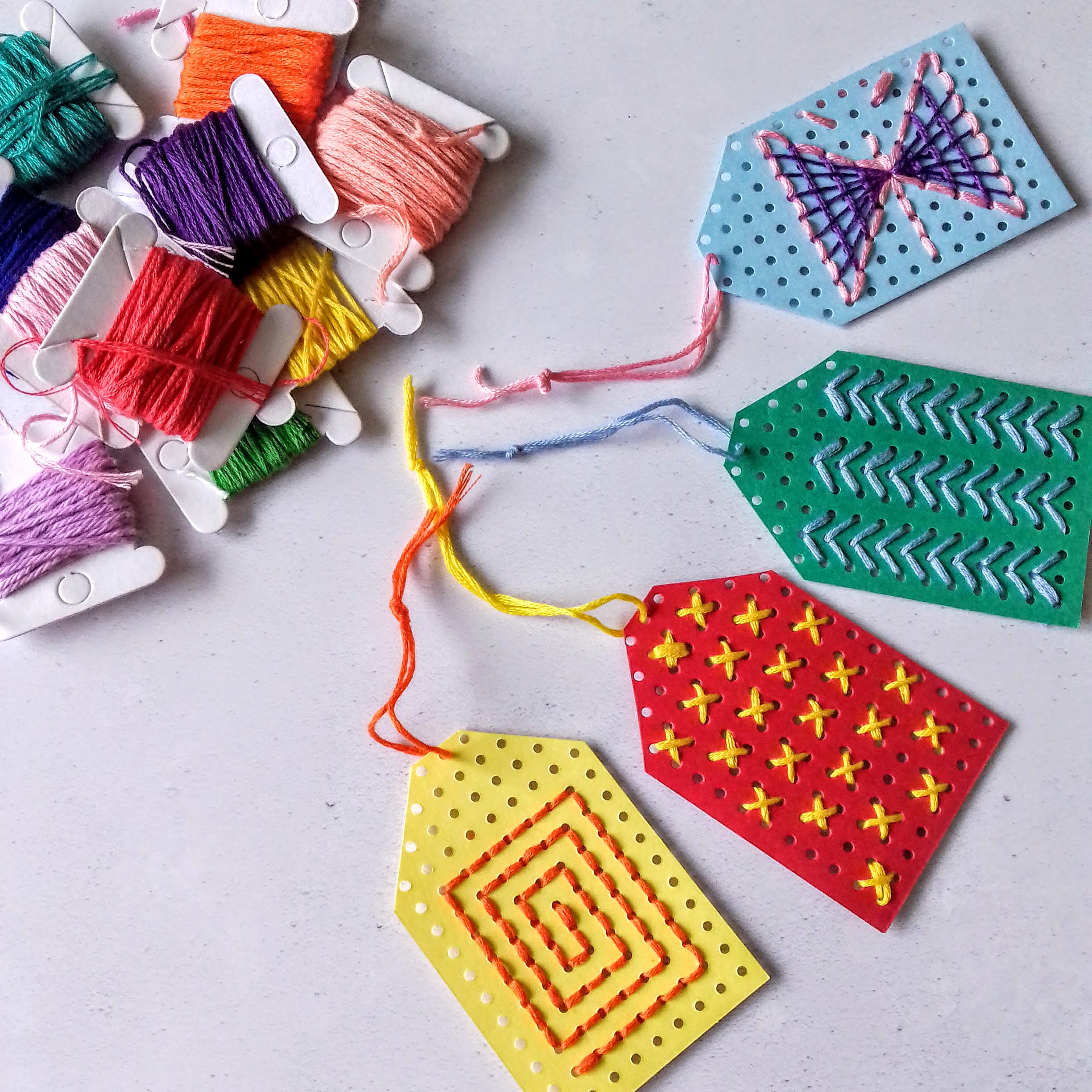 Sewing with Children: simple gift tags